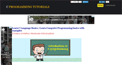 Desktop Screenshot of cprogrammingtutorial.org