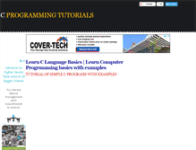 Tablet Screenshot of cprogrammingtutorial.org